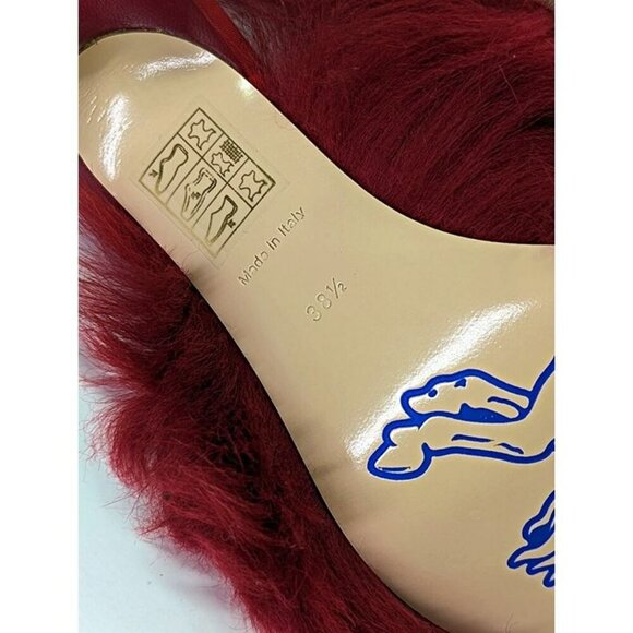 Burberry Jackie 75 Women's Shearling Mules Sandal in Ripple Size 38.5 MSRP $950 - Picture 9 of 11